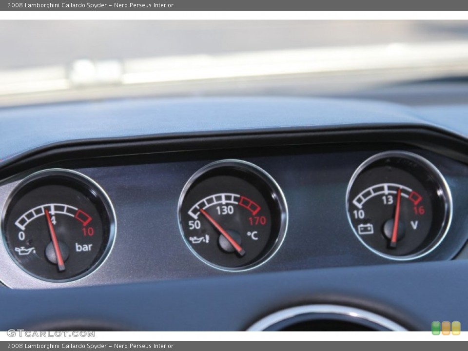 Nero Perseus Interior Gauges for the 2008 Lamborghini Gallardo Spyder #65539371