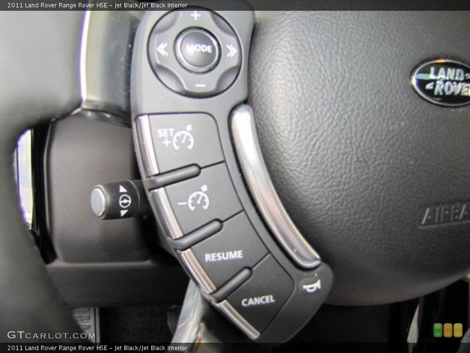 Jet Black/Jet Black Interior Controls for the 2011 Land Rover Range Rover HSE #65539383