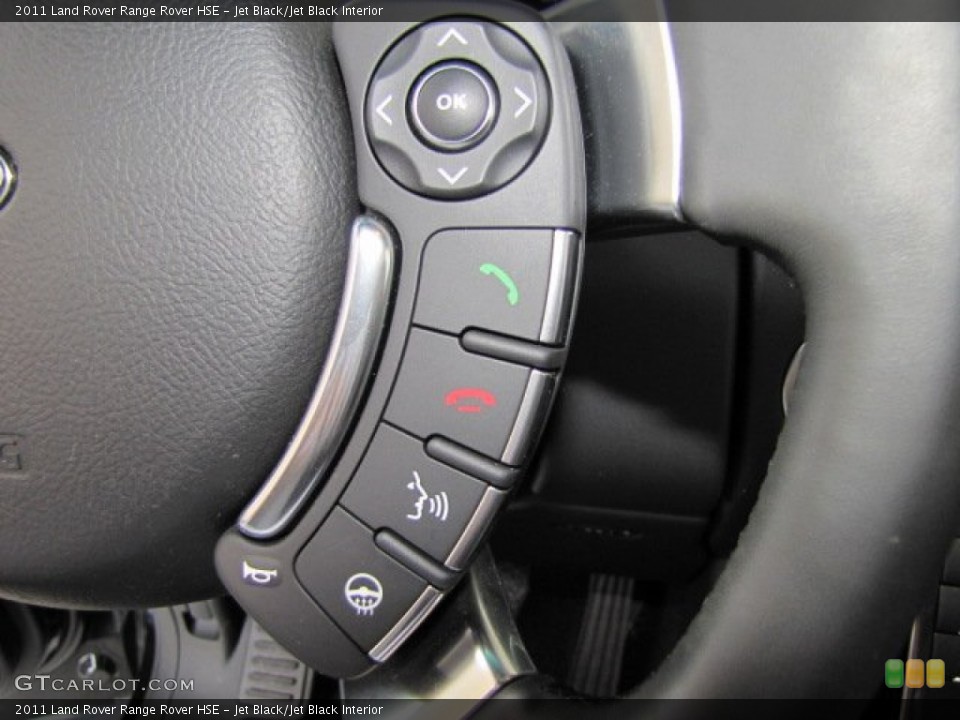 Jet Black/Jet Black Interior Controls for the 2011 Land Rover Range Rover HSE #65539392