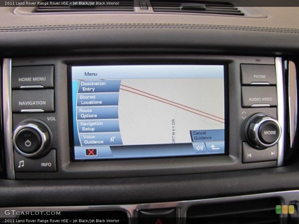 Jet Black/Jet Black Interior Controls for the 2011 Land Rover Range Rover HSE #65539413