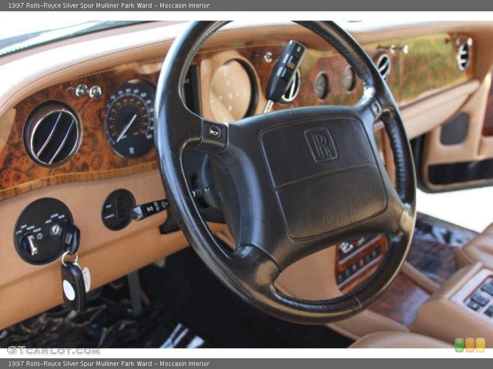 Moccasin Interior Steering Wheel for the 1997 Rolls-Royce Silver Spur Mulliner Park Ward #65539953