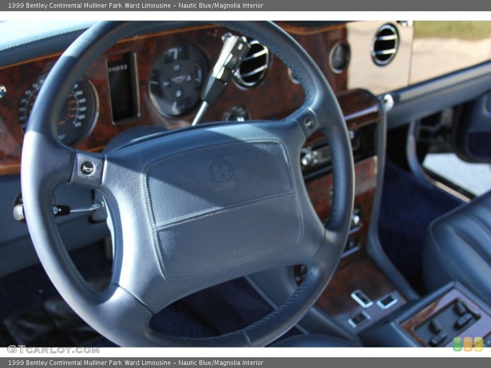 Nautic Blue/Magnolia Interior Steering Wheel for the 1999 Bentley Continental Mulliner Park Ward Limousine #65540486