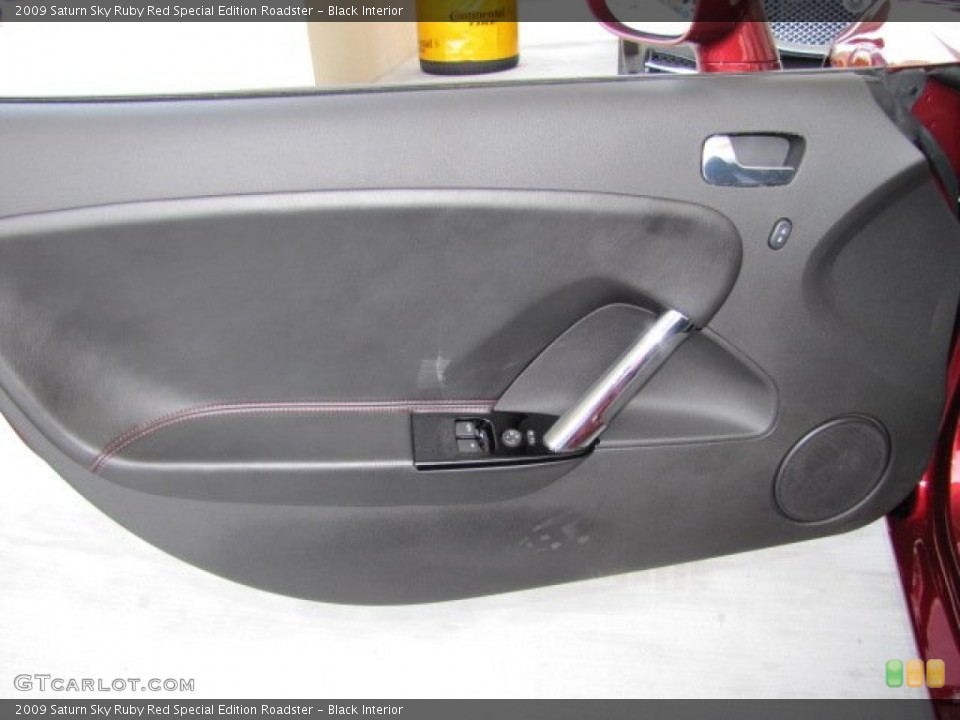 Black Interior Door Panel for the 2009 Saturn Sky Ruby Red Special Edition Roadster #65540640