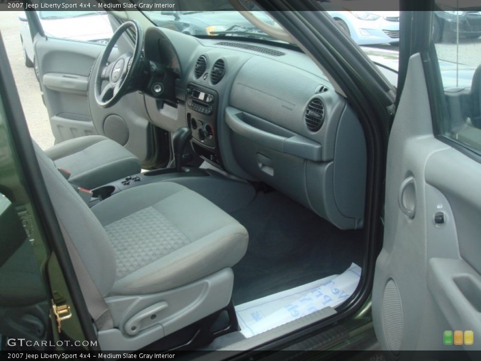 Medium Slate Gray Interior Dashboard for the 2007 Jeep Liberty Sport 4x4 #65540997
