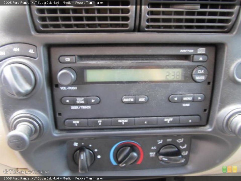 Medium Pebble Tan Interior Audio System for the 2008 Ford Ranger XLT SuperCab 4x4 #65541426