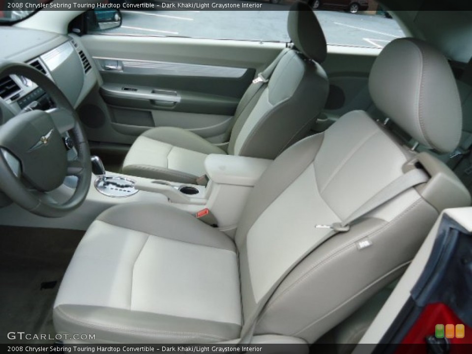 Dark Khaki/Light Graystone Interior Photo for the 2008 Chrysler Sebring Touring Hardtop Convertible #65541774