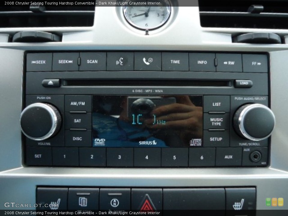 Dark Khaki/Light Graystone Interior Audio System for the 2008 Chrysler Sebring Touring Hardtop Convertible #65541825