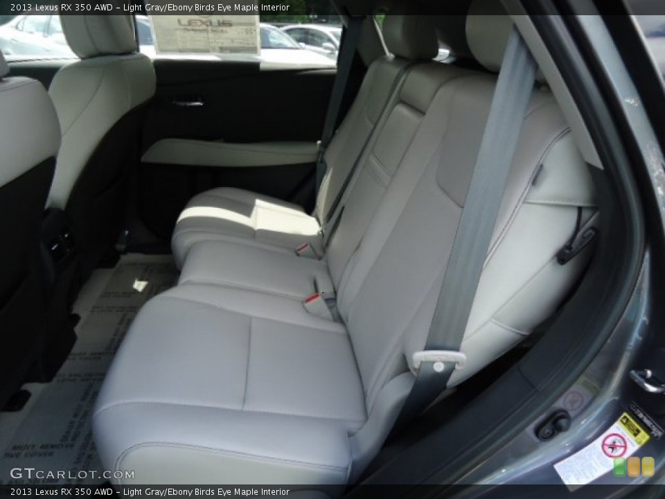 Light Gray/Ebony Birds Eye Maple Interior Rear Seat for the 2013 Lexus RX 350 AWD #65542164