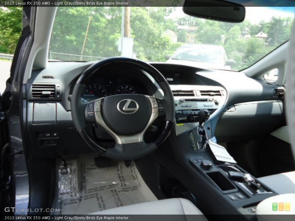 Light Gray/Ebony Birds Eye Maple Interior Dashboard for the 2013 Lexus RX 350 AWD #65542167