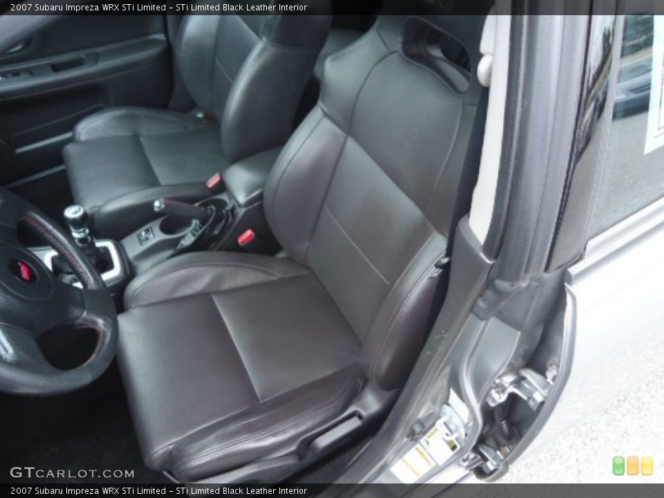 STi Limited Black Leather 2007 Subaru Impreza Interiors