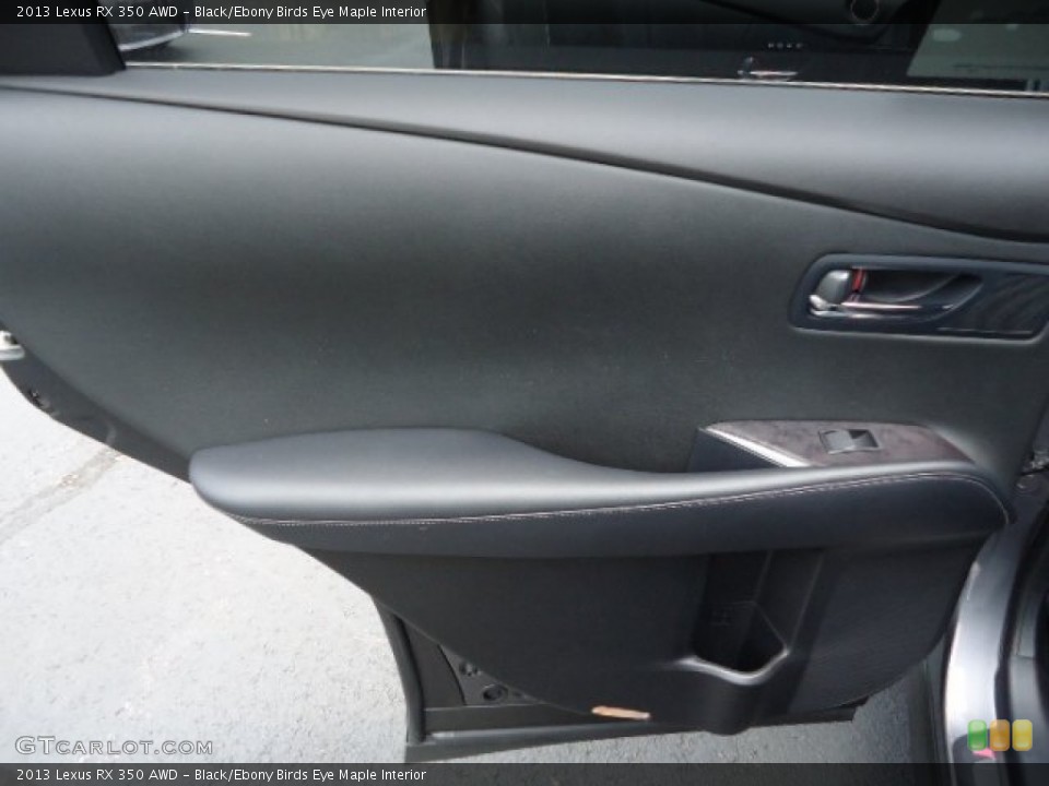 Black/Ebony Birds Eye Maple Interior Door Panel for the 2013 Lexus RX 350 AWD #65542296