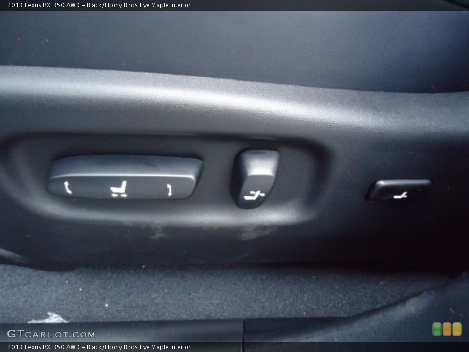 Black/Ebony Birds Eye Maple Interior Controls for the 2013 Lexus RX 350 AWD #65542308