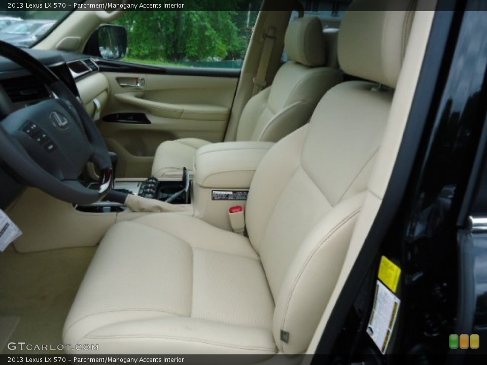 Parchment/Mahogany Accents Interior Photo for the 2013 Lexus LX 570 #65542500