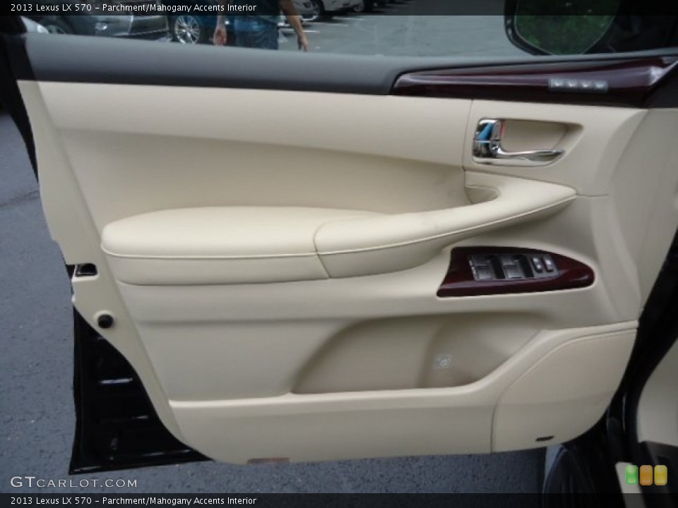 Parchment/Mahogany Accents Interior Door Panel for the 2013 Lexus LX 570 #65542527