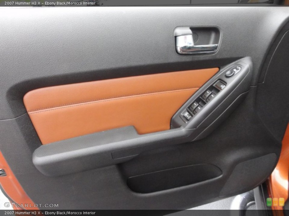 Ebony Black/Morocco Interior Door Panel for the 2007 Hummer H3 X #65542818
