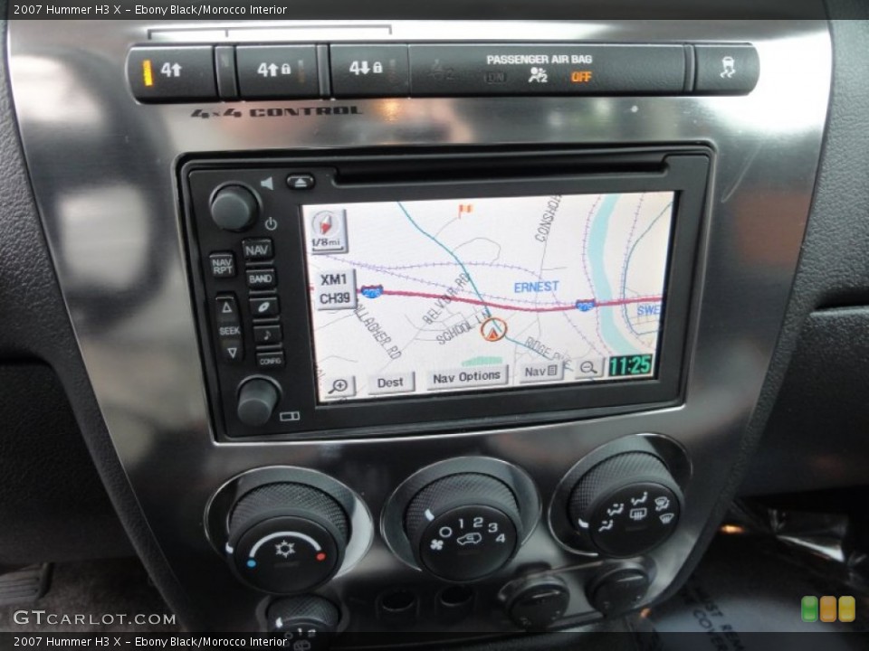 Ebony Black/Morocco Interior Navigation for the 2007 Hummer H3 X #65542932