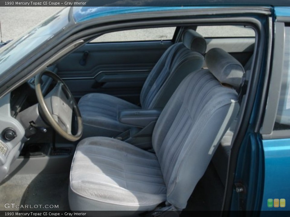 Gray 1993 Mercury Topaz Interiors