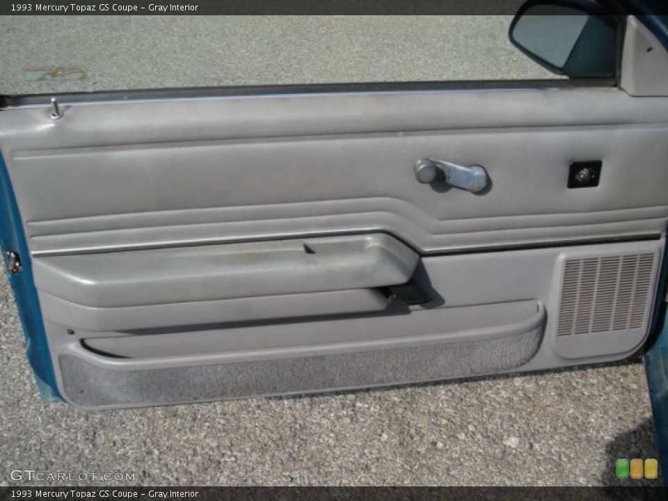 Gray Interior Door Panel for the 1993 Mercury Topaz GS Coupe #65543511