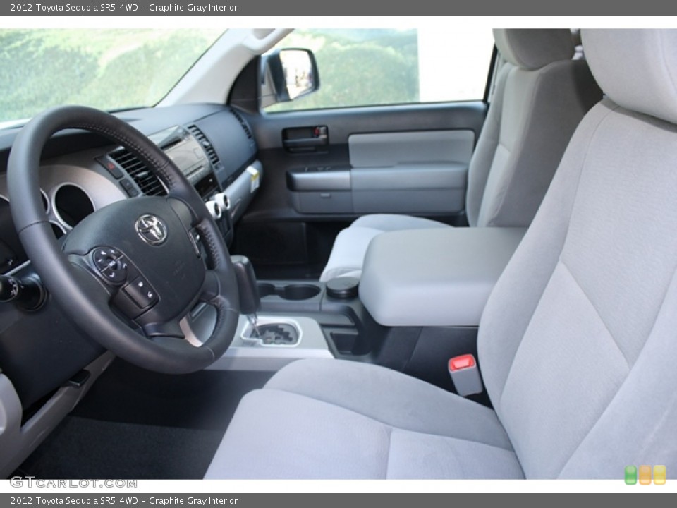 Graphite Gray Interior Photo for the 2012 Toyota Sequoia SR5 4WD #65545302