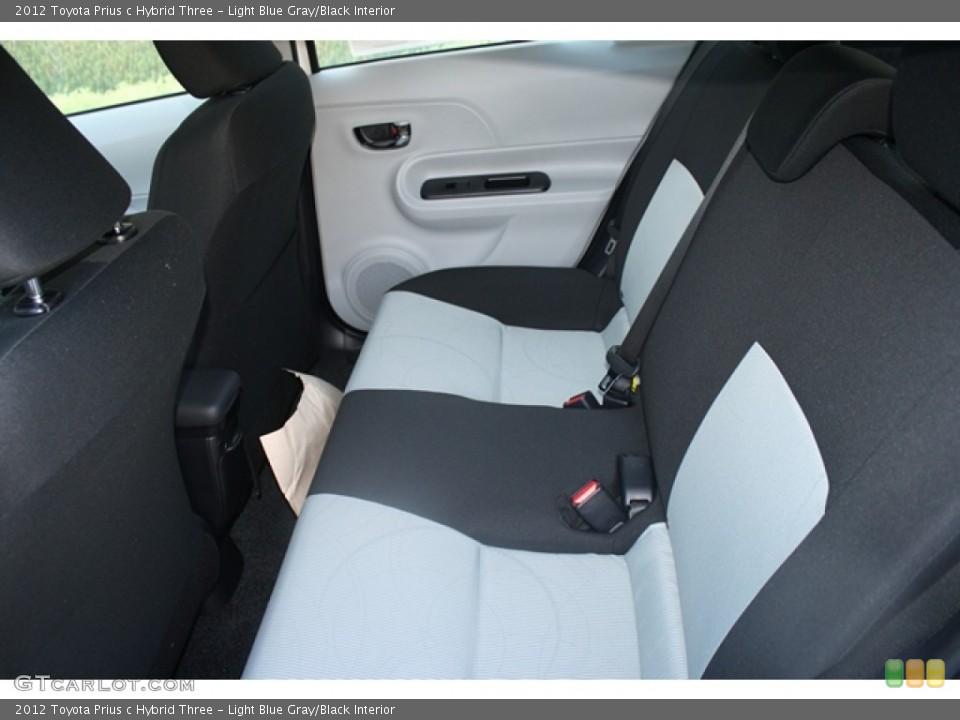 Light Blue Gray/Black Interior Photo for the 2012 Toyota Prius c Hybrid Three #65546538
