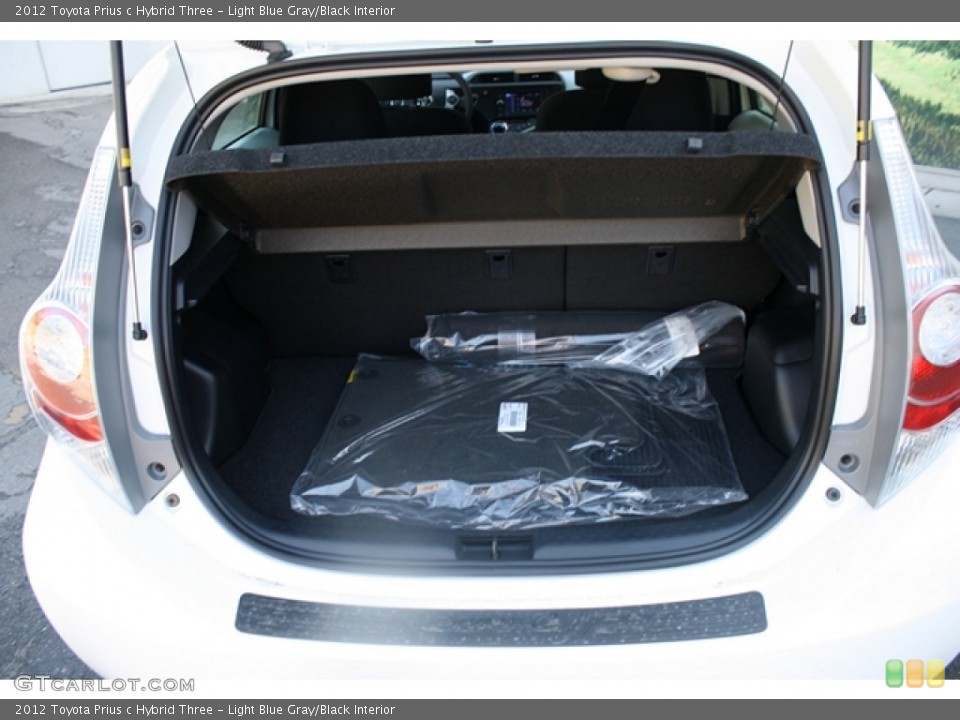 Light Blue Gray/Black Interior Trunk for the 2012 Toyota Prius c Hybrid Three #65546547