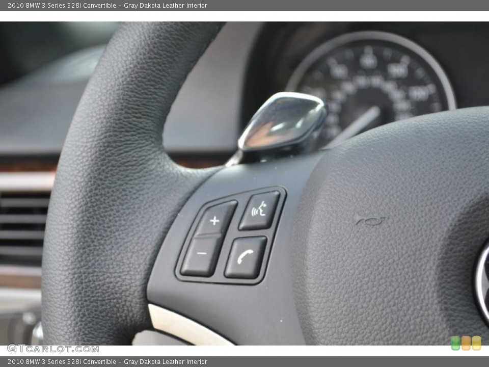 Gray Dakota Leather Interior Controls for the 2010 BMW 3 Series 328i Convertible #65547996