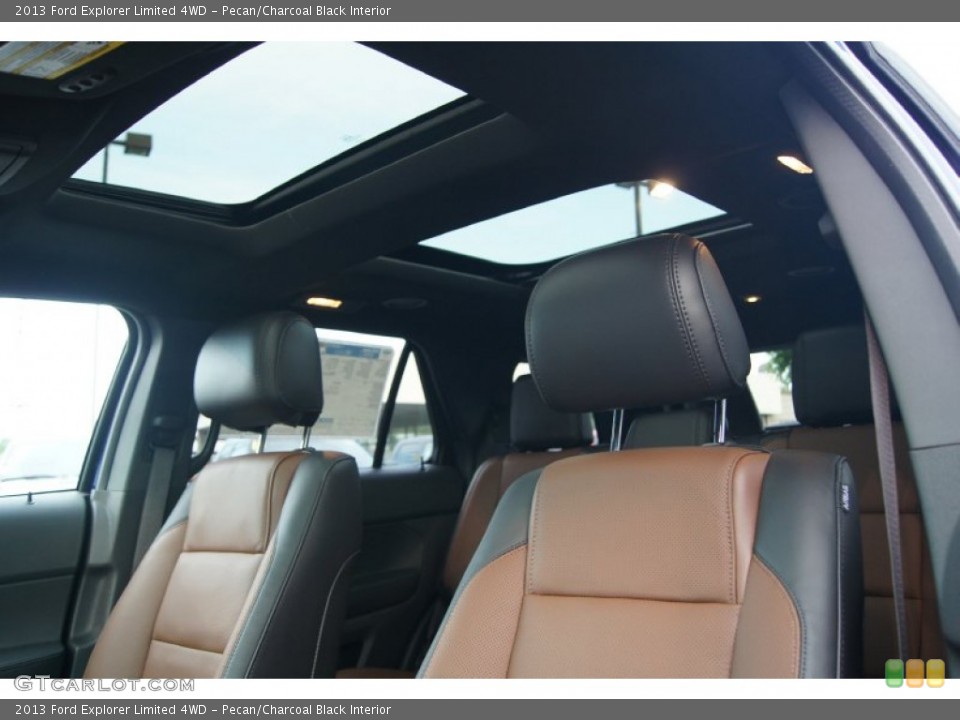 Pecan/Charcoal Black Interior Sunroof for the 2013 Ford Explorer Limited 4WD #65548602
