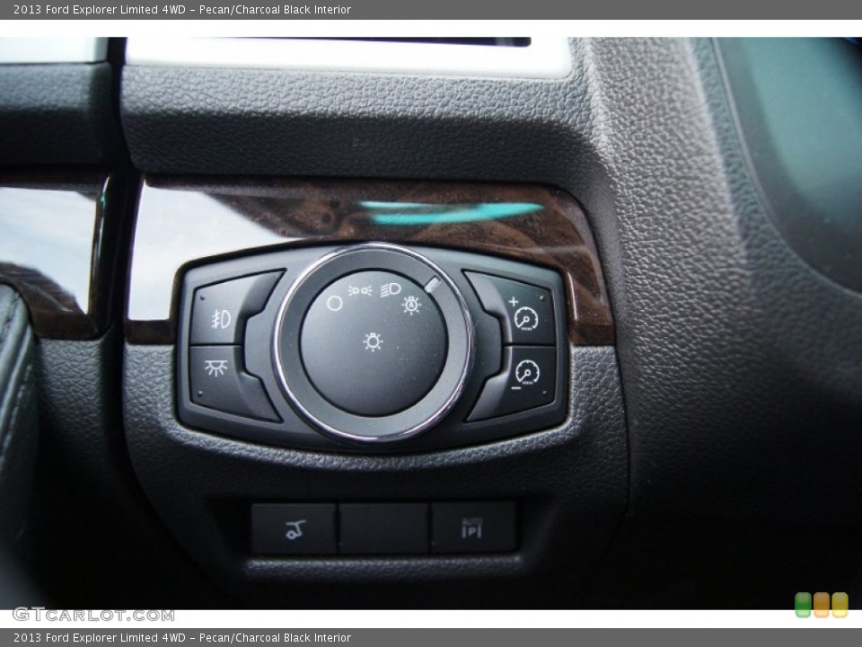 Pecan/Charcoal Black Interior Controls for the 2013 Ford Explorer Limited 4WD #65548647