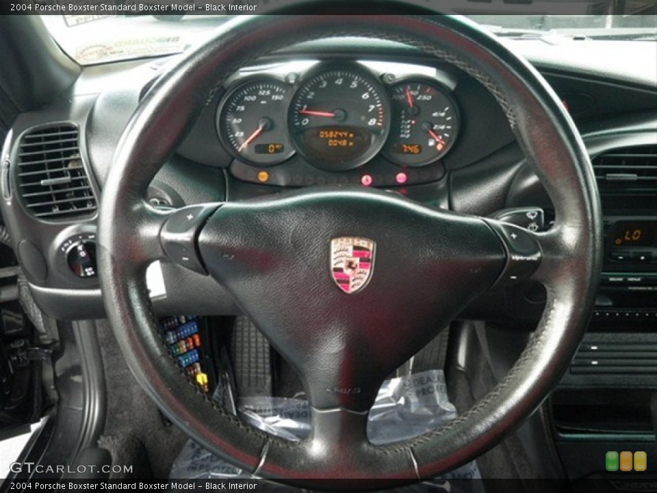 Black Interior Steering Wheel for the 2004 Porsche Boxster  #65550432