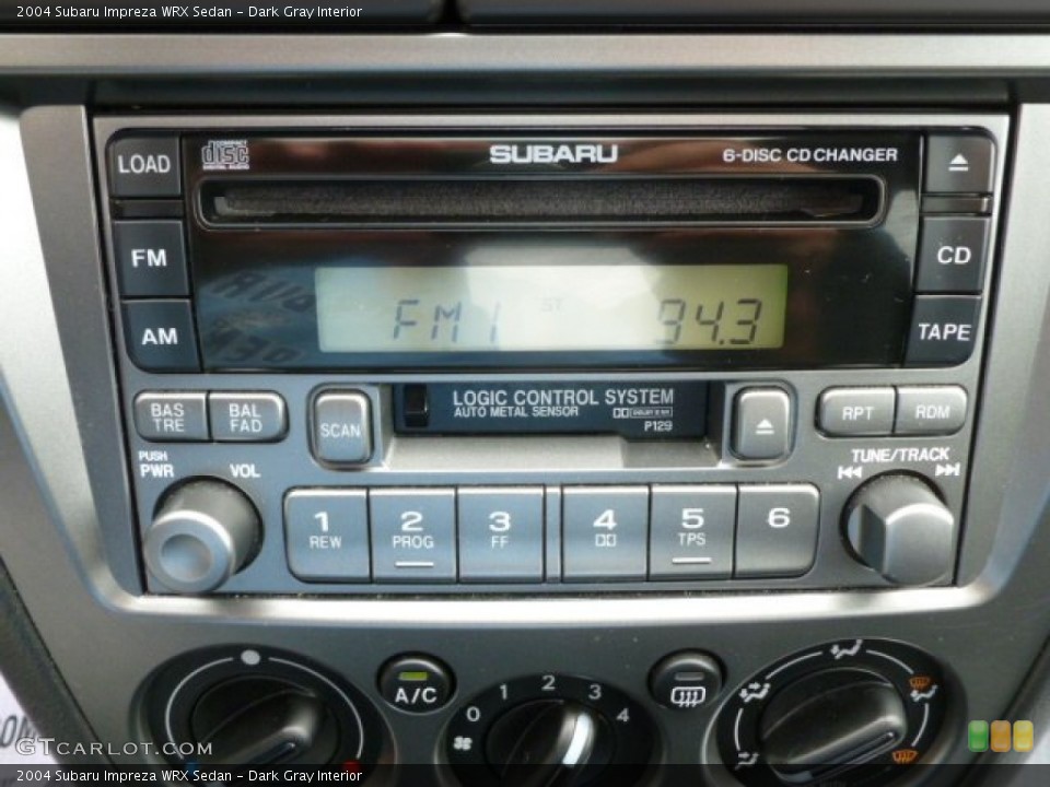 Dark Gray Interior Audio System for the 2004 Subaru Impreza WRX Sedan #65552804