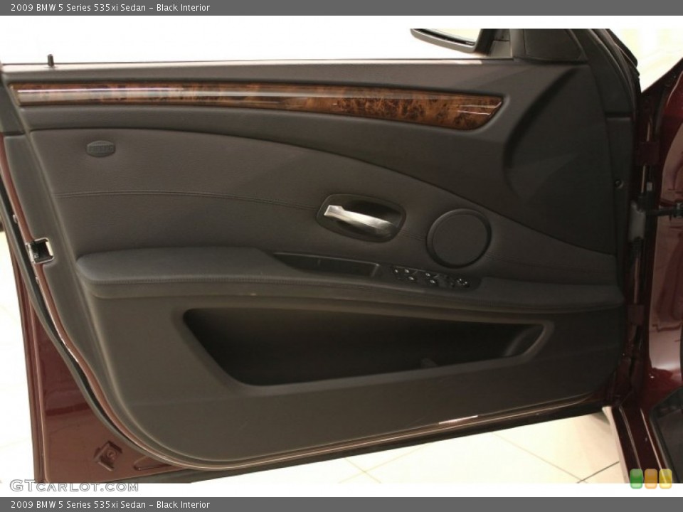 Black Interior Door Panel for the 2009 BMW 5 Series 535xi Sedan #65554254