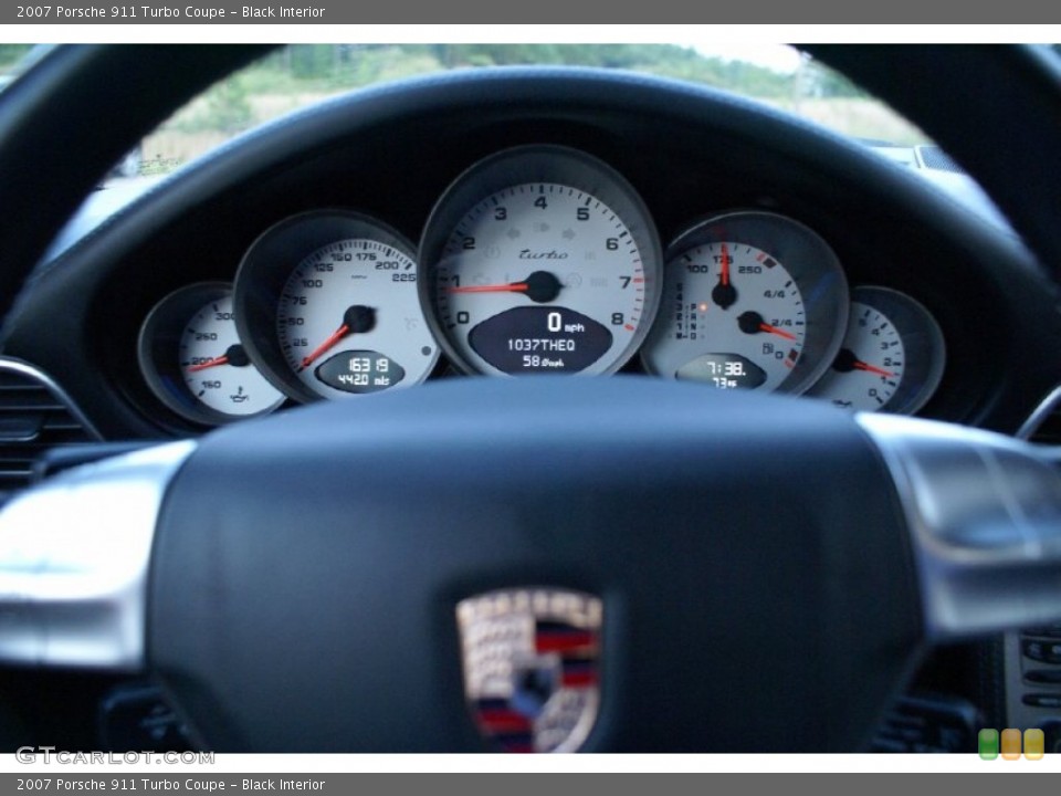 Black Interior Gauges for the 2007 Porsche 911 Turbo Coupe #65555966