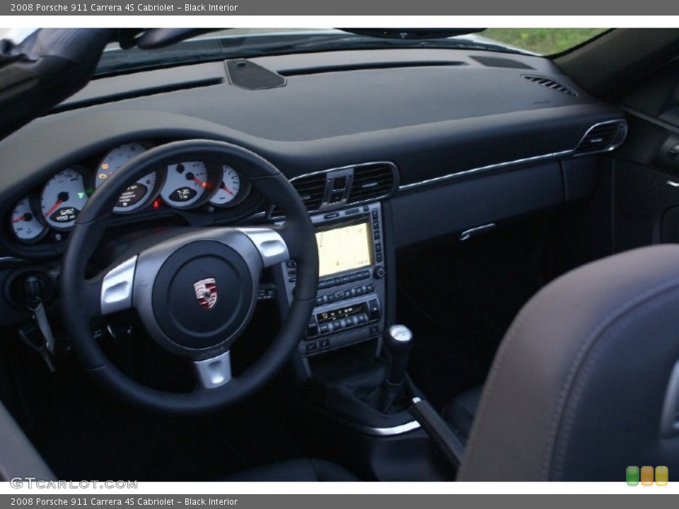 Black Interior Dashboard for the 2008 Porsche 911 Carrera 4S Cabriolet #65556233