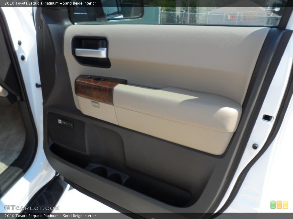 Sand Beige Interior Door Panel for the 2010 Toyota Sequoia Platinum #65556611
