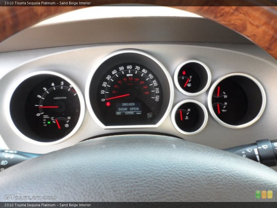 Sand Beige Interior Gauges for the 2010 Toyota Sequoia Platinum #65556821