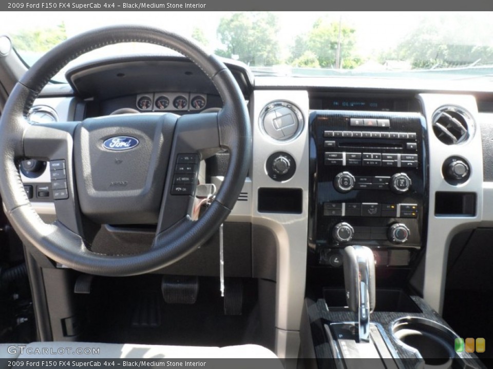 Black/Medium Stone Interior Dashboard for the 2009 Ford F150 FX4 SuperCab 4x4 #65557166