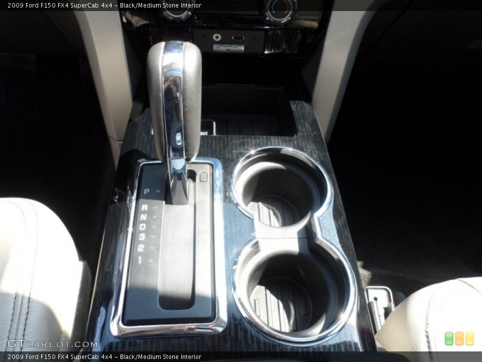 Black/Medium Stone Interior Transmission for the 2009 Ford F150 FX4 SuperCab 4x4 #65557193