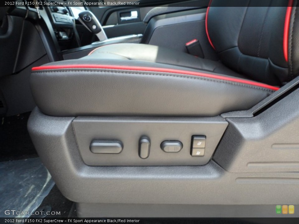 FX Sport Appearance Black/Red Interior Controls for the 2012 Ford F150 FX2 SuperCrew #65561954