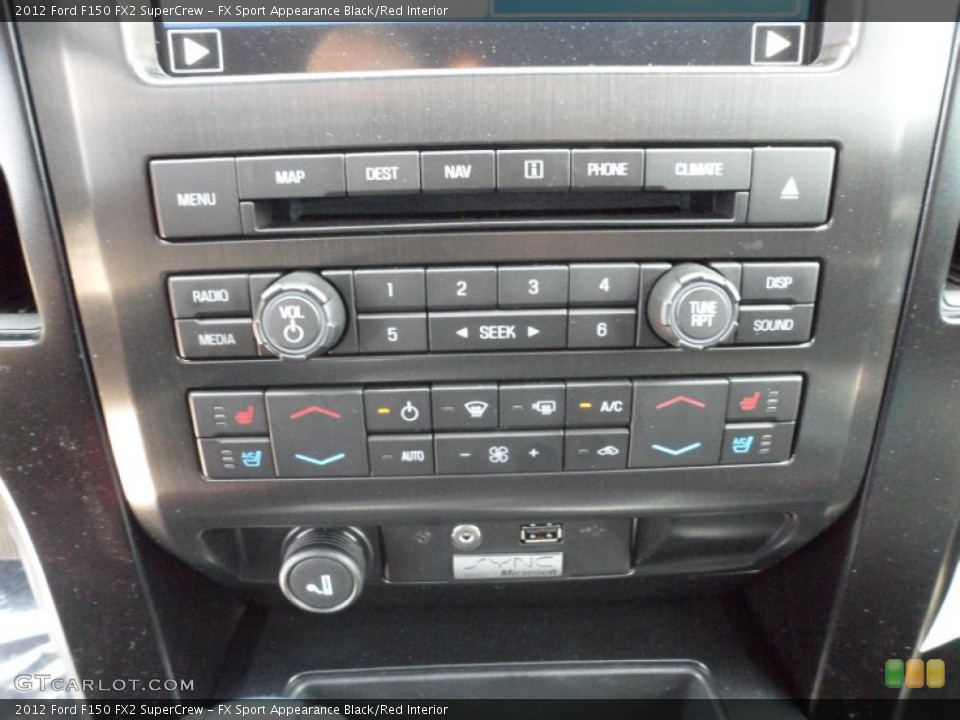 FX Sport Appearance Black/Red Interior Controls for the 2012 Ford F150 FX2 SuperCrew #65561981