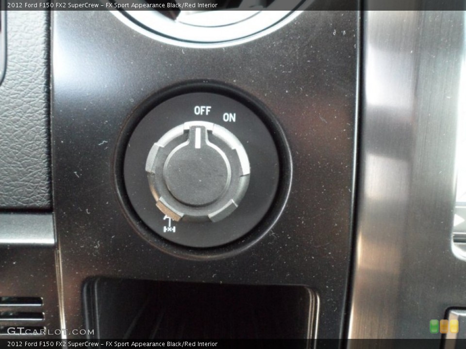 FX Sport Appearance Black/Red Interior Controls for the 2012 Ford F150 FX2 SuperCrew #65561993
