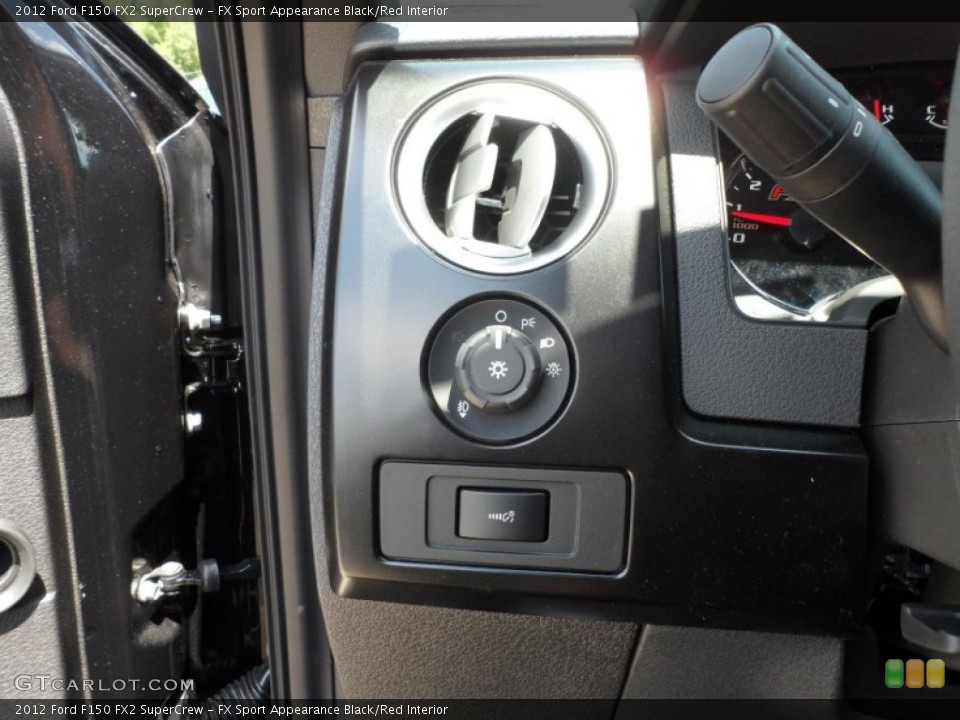FX Sport Appearance Black/Red Interior Controls for the 2012 Ford F150 FX2 SuperCrew #65562026