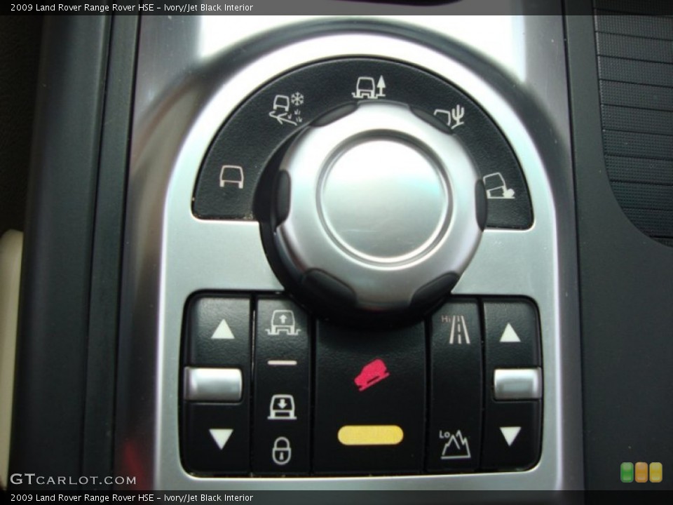 Ivory/Jet Black Interior Controls for the 2009 Land Rover Range Rover HSE #65562833