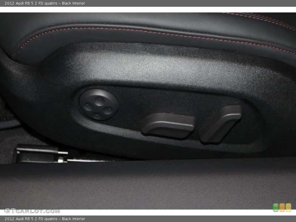 Black Interior Controls for the 2012 Audi R8 5.2 FSI quattro #65565716
