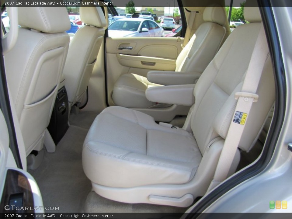 Cocoa/Light Cashmere Interior Rear Seat for the 2007 Cadillac Escalade AWD #65567363
