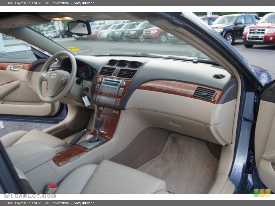 Ivory Interior Dashboard for the 2008 Toyota Solara SLE V6 Convertible #65568536