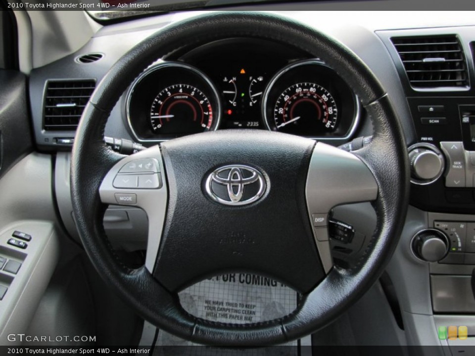 Ash Interior Steering Wheel for the 2010 Toyota Highlander Sport 4WD #65568584