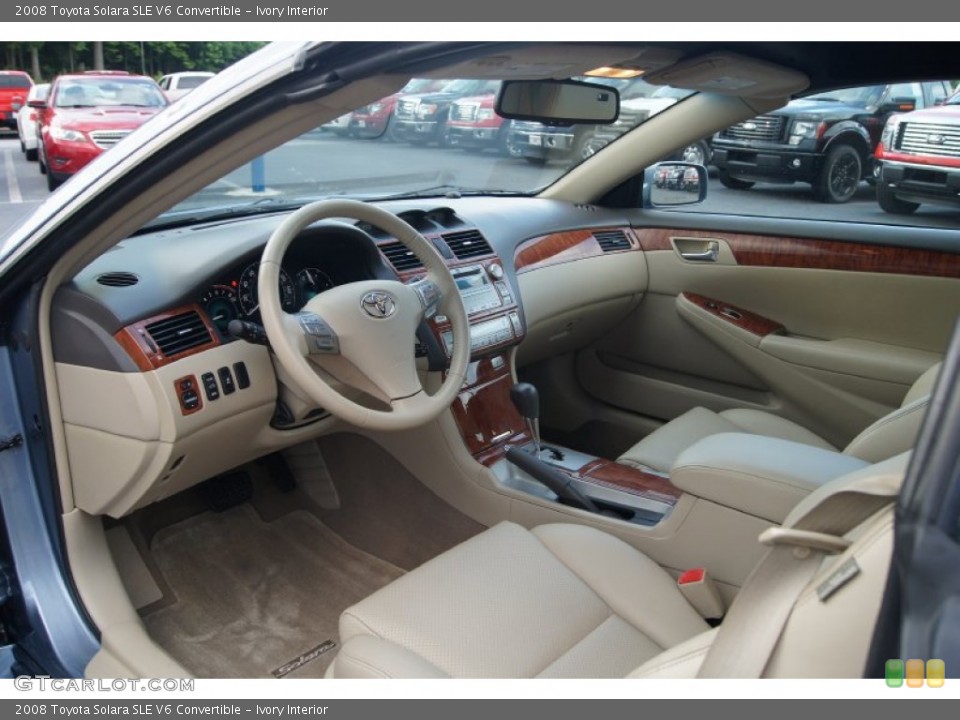 Ivory Interior Prime Interior for the 2008 Toyota Solara SLE V6 Convertible #65568596
