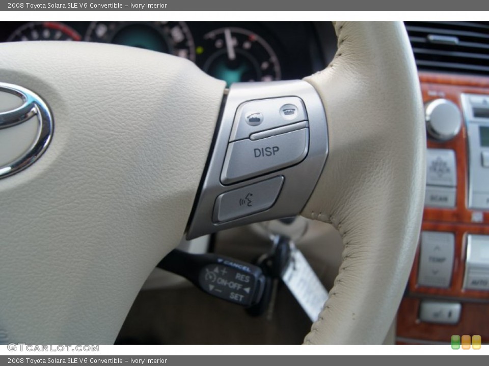 Ivory Interior Controls for the 2008 Toyota Solara SLE V6 Convertible #65568632