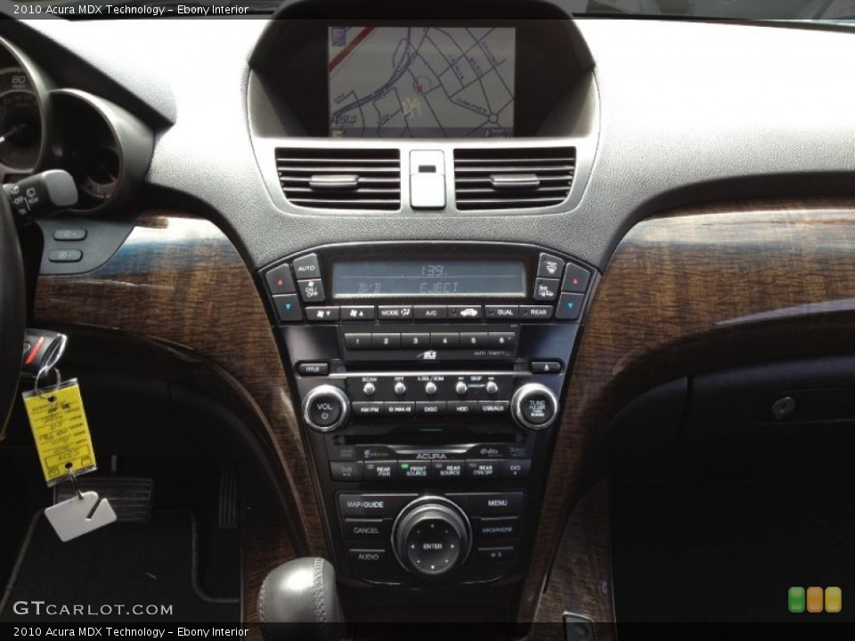 Ebony Interior Controls for the 2010 Acura MDX Technology #65569016