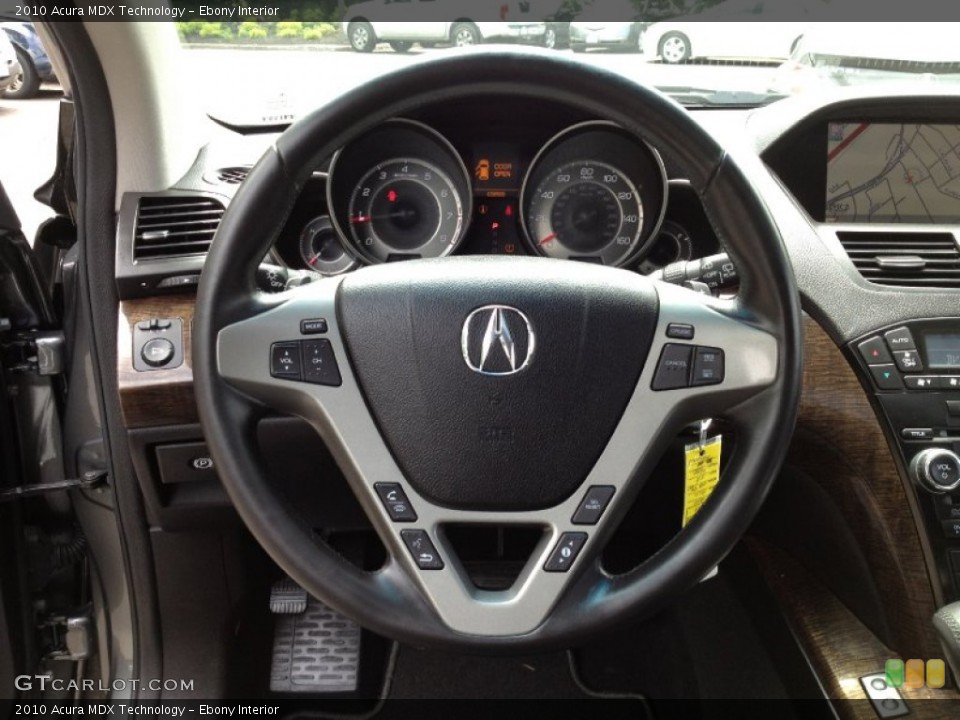 Ebony Interior Steering Wheel for the 2010 Acura MDX Technology #65569034